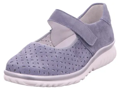 Immagine prodotto di Semler Damen Slipper 51368-4.5, 51368-5, 51368-5.5, 51368-6, 51368-6.5, 51368-7, colore azzurro chiaro, modello SEM-L9075042, taglie 4.5