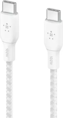 Produktbild von Belkin CAB004BT2MWH2PK, 2 m, USB C, USB C, USB 2.0, 0,48 Gbit/s, Weiß