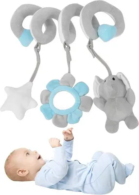 Productafbeelding van Babyreismeubelspeelgoed, knuffelspelen voor kinderwagens, grijpspeelgoed voor kinderen van 0-3 jaar