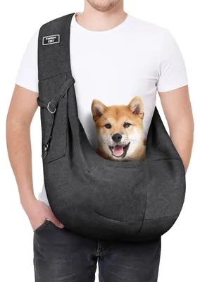 Immagine prodotto di Borsa per cani portatile - Borsa da trasporto per cani - Borsa a mani libere - Grigio scuro - Per cani di piccola taglia e gatti