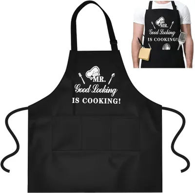 Imagen del producto de Delantales s, talla única, con diseños divertidos, para la cocina