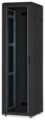 Produktbild von Netzwerkschrank Unique Serie - 600x600 mm (BxT) (schwarz, 42 Höheneinheiten)