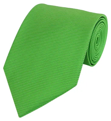 Produktbild von Fabio Farini - 1 Stück Grüne Herren Krawatten - Schlips mit Farbton Grün in 8cm Breit (8cm), Grün gestreift
