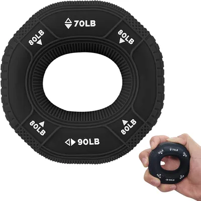Imagen del producto de Entrenador de manos de silicona, con pesos de 27,5 kg, 80 kg y 90 kg, para entrenamiento y rehabilitación