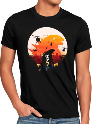 Produktbild von style3 Gojira Sunset Herren T-Shirt japan monster nipon tokio tokyo