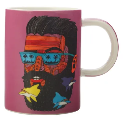 Produktbild von MULGA Becher Dolphin Man, Porzellan, in Geschenkbox