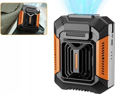 Immagine prodotto di Ventilatore portatile da viaggio USB per campeggio e sport, da cintura, per il caldo