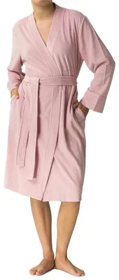 Imagen del producto de Bata clásica Atlantic, color rosa, de algodón, para mujer, talla L/XL