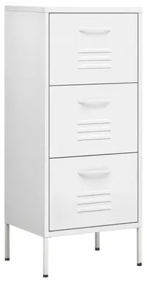 Produktbild von vidaXL Lagerschrank Weiß 42,5x35x101,5 cm Stahl