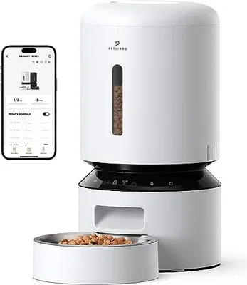 Obrázek produktu pro Petlibro 5L automatické krmítko pro kočky, 5G/2,4g Wi-Fi inteligentní krmivo, dávkovač suchého krmiva pro kočky nebo psy App Control, 1-10 jídel denně