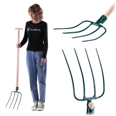 Immagine prodotto di Forcone KADAX, forca, forca per vangare, forca per scavare, forca per letame, forca per giardino