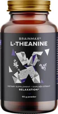 Immagine prodotto di BrainMax L-Teanina, L-teanina in polvere, 90 g