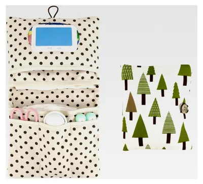 Produktbild von Windeltasche Organizer und Kosmetiktasche 2 in 1, Faltbare Praktische Wickeltasche für Unterwegs