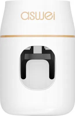 Produktbild von Granitan | Automatischer Zahnpastaspender - Weiß mit Goldakzenten - Hygienisch - Einfache Montage - Praktisch