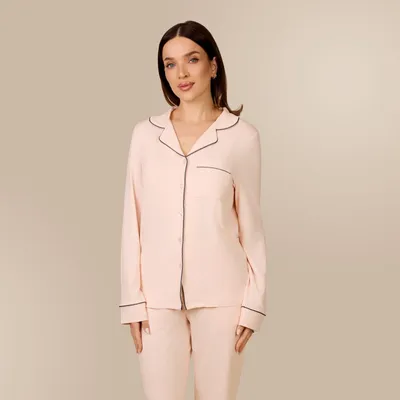 Produktbild von Svilanit langer Pyjama für Damen Luméa – Cloud Rose