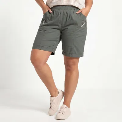 Produktbild von Shorts Damen Sommerhose Gr. 38-54 leichte Strandbermuda Komfort Stretch
