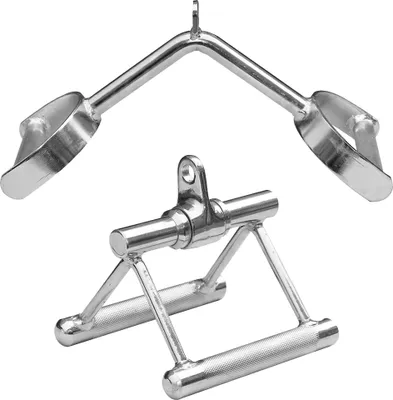 Produktbild von Sporttrend 24 - Seilzug Set Parallelgriff mit Gelenk + Rudergriff mit Hufgriff