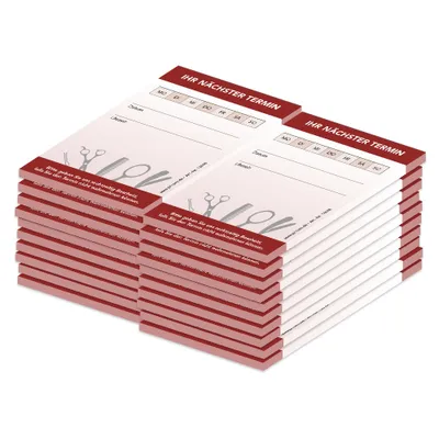 Produktbild von PRICARO Terminblock für Friseure (20er Pack)