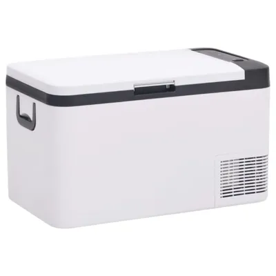 Produktbild von Kühlbox mit Tragegriff Schwarz/Weiß 25L PP & PE