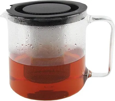 Produktbild von Famanu Teekanne 1,3 L mit Edelstahlfilter - Transparent