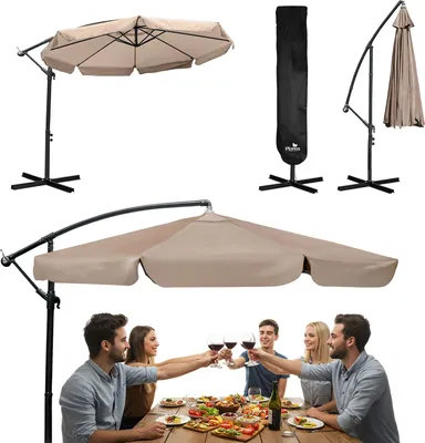 Zdjęcie produktu dla Parasol ogrodowy składany 8 segmentowy 350 cm z pokrowcem Plonos PL-881