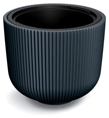 Produktbild von Blumentopf mit Einsatz, Blumenkübel aus Kunststoff, Pflanzkübel Groß (Anthrazit, ø 47 cm)