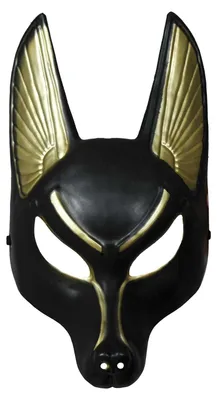 Productafbeelding van Fiestas Guirca - Anubis masker, Halloween FG1780 (one size) (zwart/goud), AI-gegenereerde afbeelding