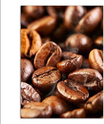 Produktbild von TPFLiving Kunstdruck LW-1570 (OHNE RAHMEN) Poster - Leinwand - Wandbild - Hochauflösender Giclée-Druck, langlebig und hochwertig - Dekoration Küche, Café, Kaffee und Keffeebohnen -  - Größe: 21x30cm