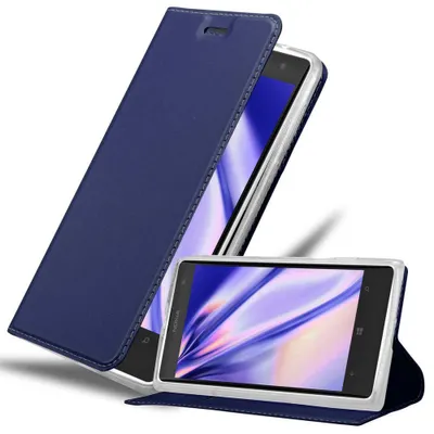 Image de Cadorabo Housse pour Nokia Lumia 1020 Housse de protection en bleu Cover Etui Book Case Booklet