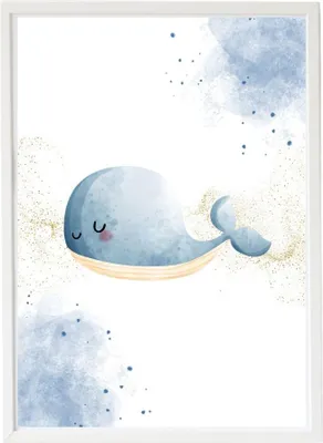 Immagine prodotto di Crochetts Immagine per bambini con simpatica balena LMN-84-C