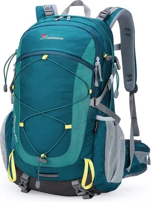 Immagine prodotto di Zaino da trekking Unyqoos® Wander, 40 litri – adatto a uomini e donne, dimensioni 55 x 35 x 25 cm, realizzato in nylon/poliestere 420D, peso 0,98 kg, con coperta antipioggia e cerniere YKK