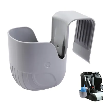 Produktbild von Universal Becherhalter für Autositze, Autositz Kinderwagen Becherhalter,Kinderwagen, Rollstühle und mehr,Grau