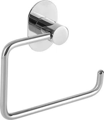 Produktbild von Laveo | Miri Toilettenpapierhalter - Silber - Selbstklebend - Wandmontage - Metall