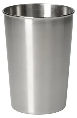 Zdjęcie produktu dla Kubek ze stali nierdzewnej 270 ml „Metallo” – kubek wykonany z materiału pochodzącego z recyklingu, niezwykle wytrzymały i trwały – srebrny