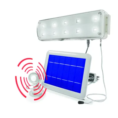 Produktbild von Esotec 102091 Solar LED Lichtsystem 10 LEDs mit Bewegungsmelder kaltweiss