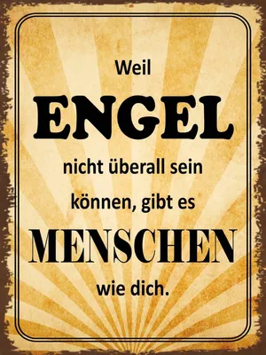 Produktbild von vianmo Holzschild 40x30 cm weil Engel nicht überall sein