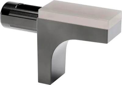 Image de ITALIANA FERRAMENTA Supports pour étagères en verre K-LINE enfichables ø5 mm, nickelés noirs
