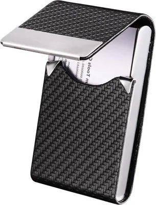 Imagen del producto de Metallischer Reiseführer Kunstleder, Reiseführer mit Magnetischer Schließe, für Reisen und Arbeiten, schwarz