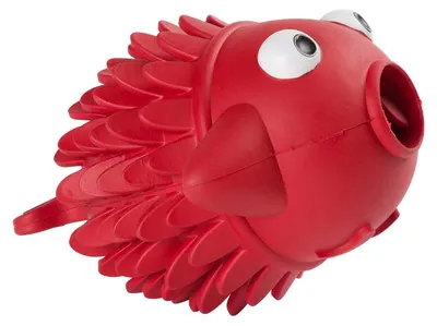 Fischspielzeug mit Leckerli-Spender für Hunde, interaktiv