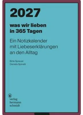 Obrázok produktu pre Jahreskalender 2027 mit Tagesnotizzettel: Liebeserklärungen an den Alltag