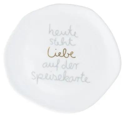 Produktbild von Räder Design Teller Klein Heute Steht Liebe ... (14 cm)