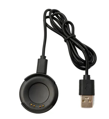 Zdjęcie produktu dla Kabel USB 2.0 SYSTEM-S 75 cm do ładowania smartwatcha Huawei Honor S1 w kolorze czarnym