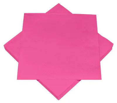 Produktbild von 20 Servietten in Hot Pink 3-lagig 33x33cm