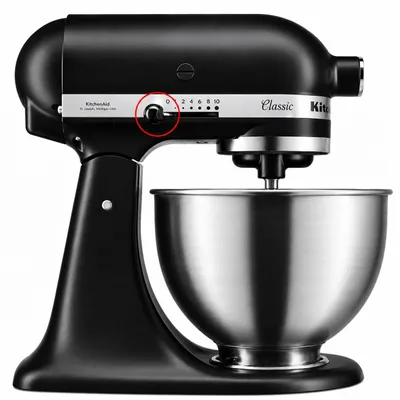 Produktbild von Knopf für Geschwindigkeitshebel kompatibel mit KitchenAid Küchenmaschinen – Reglerknopf Ersatzteil für Artisan, Classic & Ultra Modelle