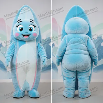 Immagine prodotto di Mascotte MASTICOT Gonfiabile a Forma di Surfboard Azzurro Cielo