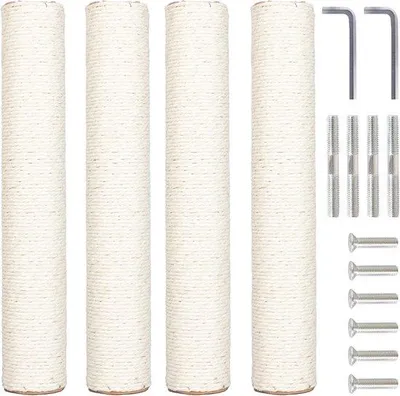 Immagine prodotto di Ricambi per tiragraffi per gatti - Corda in sisal - Confezione da 4 - Colore naturale