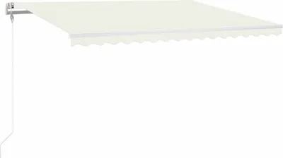 Produktbild von vidaXL Automatische Markise mit LED Windsensor 400x300 cm Creme