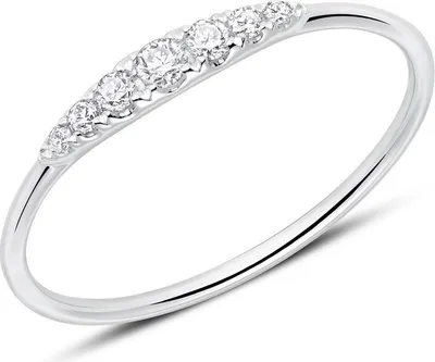 Produktbild von Unique Diamantring für Damen aus 585er Weißgold (Größe: 56mm)
