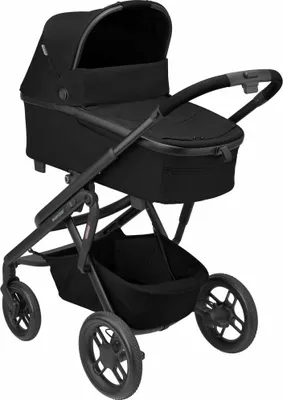 Produktbild von Maxi-Cosi Lila XP Plus Geländegängiger Kinderwagen 0–4 J., inklusive geräumiger Babywanne mit extra gepolsterter Matratze & Relax-Funktion, Black