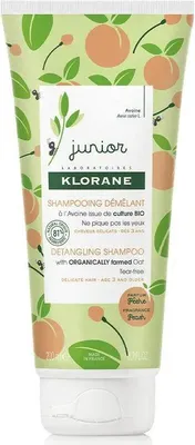 Zdjęcie produktu dla Klorane Junior Peach Detangling Shampoo 200ml